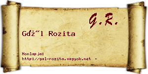 Gál Rozita névjegykártya